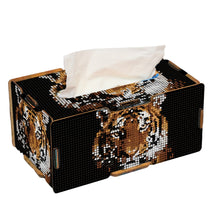 Load image into Gallery viewer, Wooden Colorful Pattern 5D Diamond Painting Tissue Holder Diamond Art Tissue Box