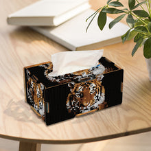 Load image into Gallery viewer, Wooden Colorful Pattern 5D Diamond Painting Tissue Holder Diamond Art Tissue Box