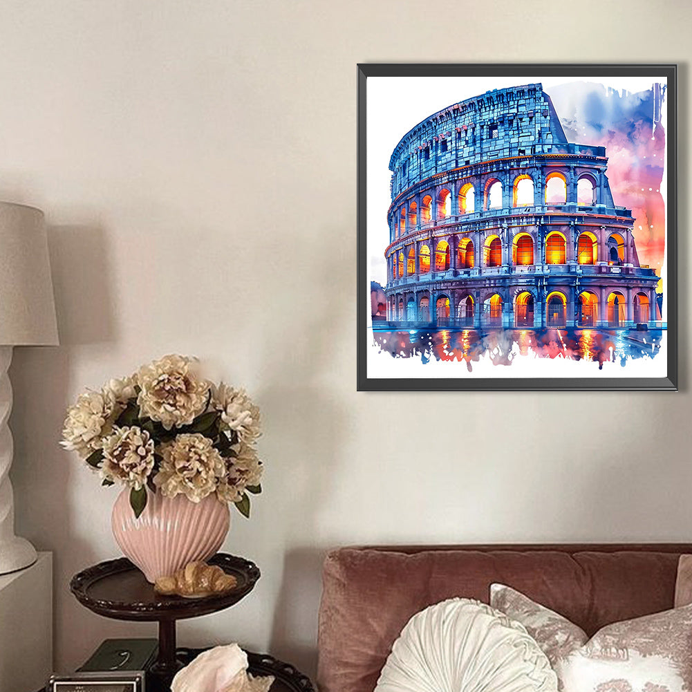 AB Diamond Painting - Full Round - Colosseum In Rome, Italy (40*40CM)