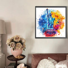 Load image into Gallery viewer, AB Diamond Painting - Full Round - Statue Of Liberty In The United States (40*40CM)