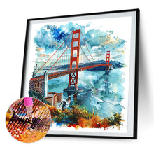 Load image into Gallery viewer, AB Diamond Painting - Full Round - Golden Gate Bridge In The United States (40*40CM)