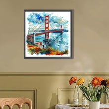 Load image into Gallery viewer, AB Diamond Painting - Full Round - Golden Gate Bridge In The United States (40*40CM)