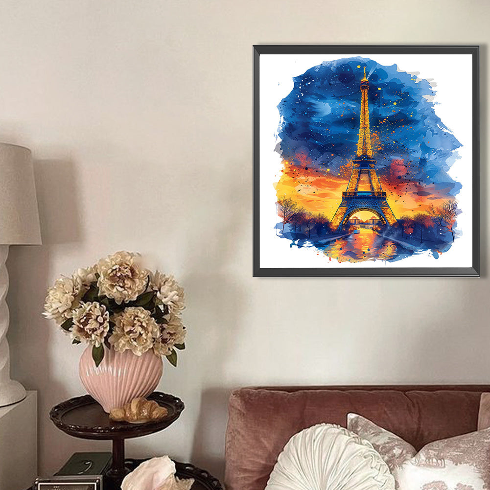 AB Diamond Painting - Full Round - Eiffel Tower In France (40*40CM)