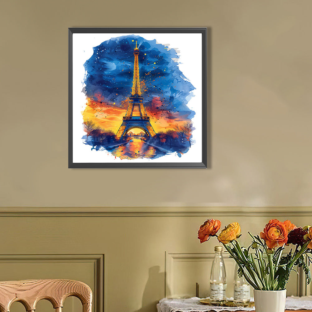 AB Diamond Painting - Full Round - Eiffel Tower In France (40*40CM)