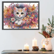 Load image into Gallery viewer, Diamond Painting - Partial Special Shaped - Cat (40*30CM)