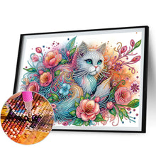 Load image into Gallery viewer, Diamond Painting - Partial Special Shaped - Cat (40*30CM)