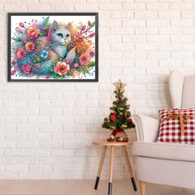 Load image into Gallery viewer, Diamond Painting - Partial Special Shaped - Cat (40*30CM)