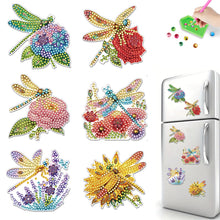 Load image into Gallery viewer, 6Pcs Diamond Painting Refrigerator Magnets Diamond Art Kits for Adults Beginners