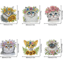 Load image into Gallery viewer, 6Pcs Diamond Painting Refrigerator Magnets Diamond Art Kits for Adults Beginners