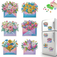 Load image into Gallery viewer, 6Pcs Diamond Painting Refrigerator Magnets Diamond Art Kits for Adults Beginners