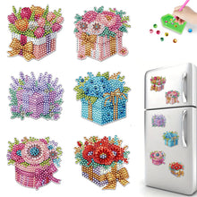 Load image into Gallery viewer, 6Pcs Diamond Painting Refrigerator Magnets Diamond Art Kits for Adults Beginners