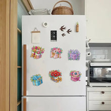 Load image into Gallery viewer, 6Pcs Diamond Painting Refrigerator Magnets Diamond Art Kits for Adults Beginners