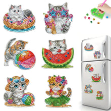 Load image into Gallery viewer, 6Pcs Diamond Painting Refrigerator Magnets Diamond Art Kits for Adults Beginners