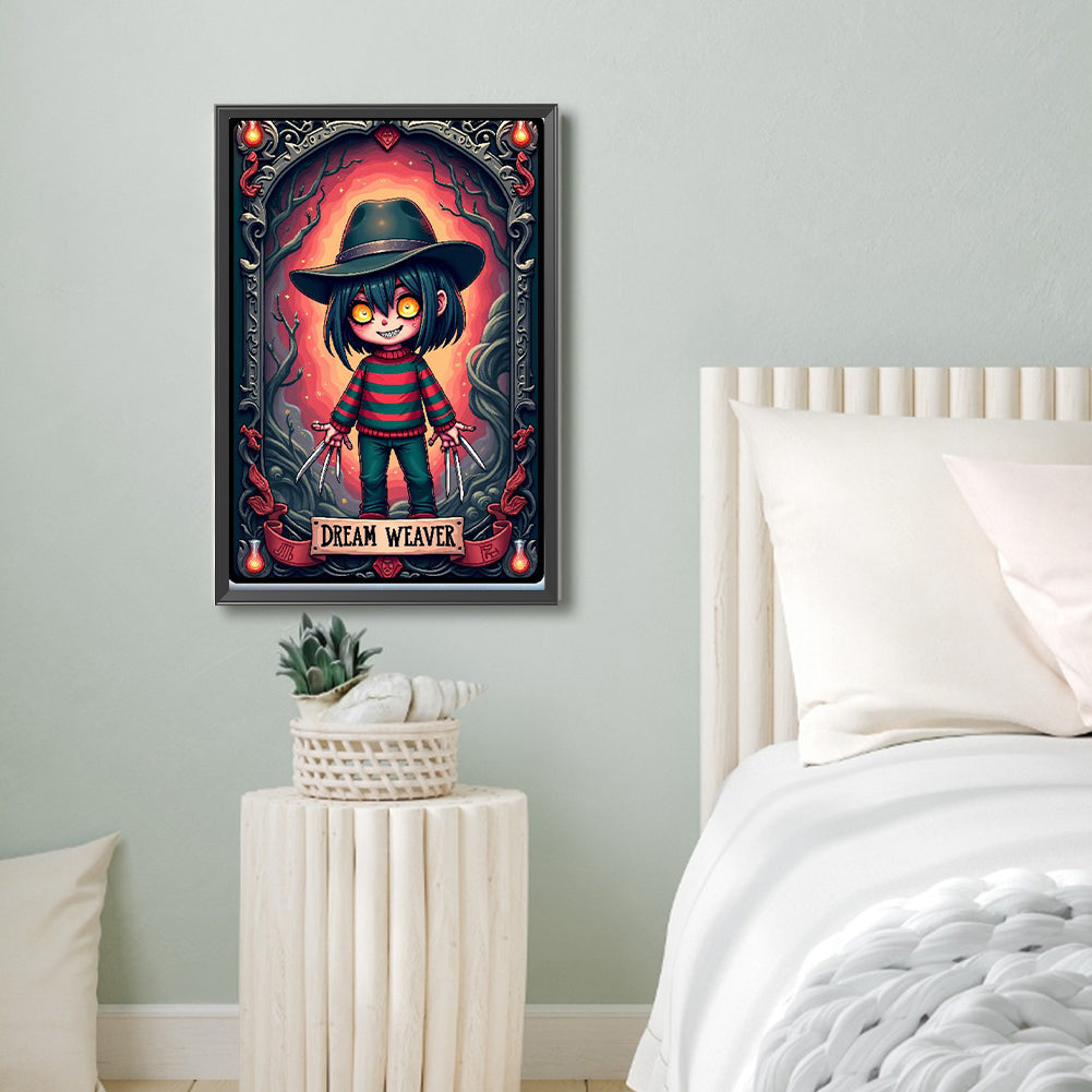 Diamond Painting - Full Round - Halloween Horror Movie Tarot Cards (40*60CM)
