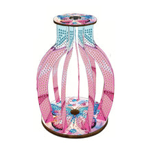 Load image into Gallery viewer, Acrylic Wood Animal Flower Diamond Painting Flower Vase for Home Office Decor