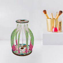 Load image into Gallery viewer, Acrylic Wood Animal Flower Diamond Painting Flower Vase for Home Office Decor