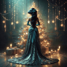 Load image into Gallery viewer, Diamond Painting - Full Round - Disney Princesses And Christmas Tree (40*40CM)