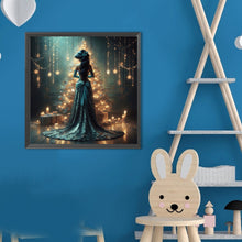 Load image into Gallery viewer, Diamond Painting - Full Round - Disney Princesses And Christmas Tree (40*40CM)