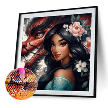 Load image into Gallery viewer, Diamond Painting - Full Round - Disney Princesses And Dragons (40*40CM)