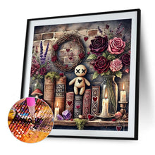 Load image into Gallery viewer, Diamond Painting - Full Round - Bookshelf Flower Dolls (40*40CM)