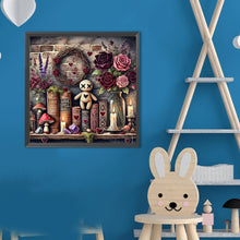 Load image into Gallery viewer, Diamond Painting - Full Round - Bookshelf Flower Dolls (40*40CM)