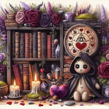 Load image into Gallery viewer, Diamond Painting - Full Round - Bookshelf Flower Dolls (40*40CM)