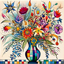 Load image into Gallery viewer, Diamond Painting - Full Round - Abstract Flower (30*30CM)