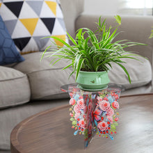 Load image into Gallery viewer, Acrylic Butterfly Round Flower Pot Riser Potted Plant Holder Rack for Home Decor