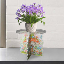 Load image into Gallery viewer, Acrylic Butterfly Round Flower Pot Riser Potted Plant Holder Rack for Home Decor