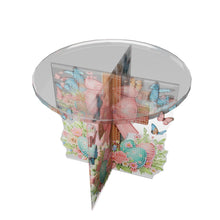 Load image into Gallery viewer, Acrylic Butterfly Round Flower Pot Riser Potted Plant Holder Rack for Home Decor