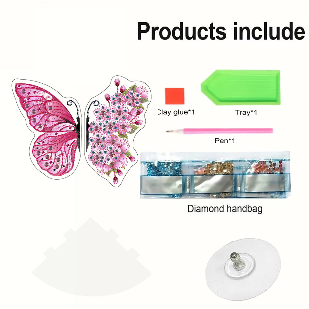 Butterfly Acrylic Diamond Painting Corner Shelf Storage Rack for Room Decoration