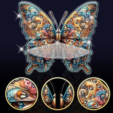 Load image into Gallery viewer, Butterfly Acrylic Diamond Painting Corner Shelf Storage Rack for Room Decoration