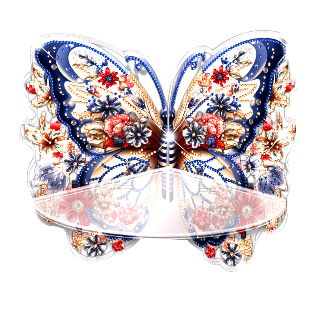 Butterfly Acrylic Diamond Painting Corner Shelf Storage Rack for Room Decoration