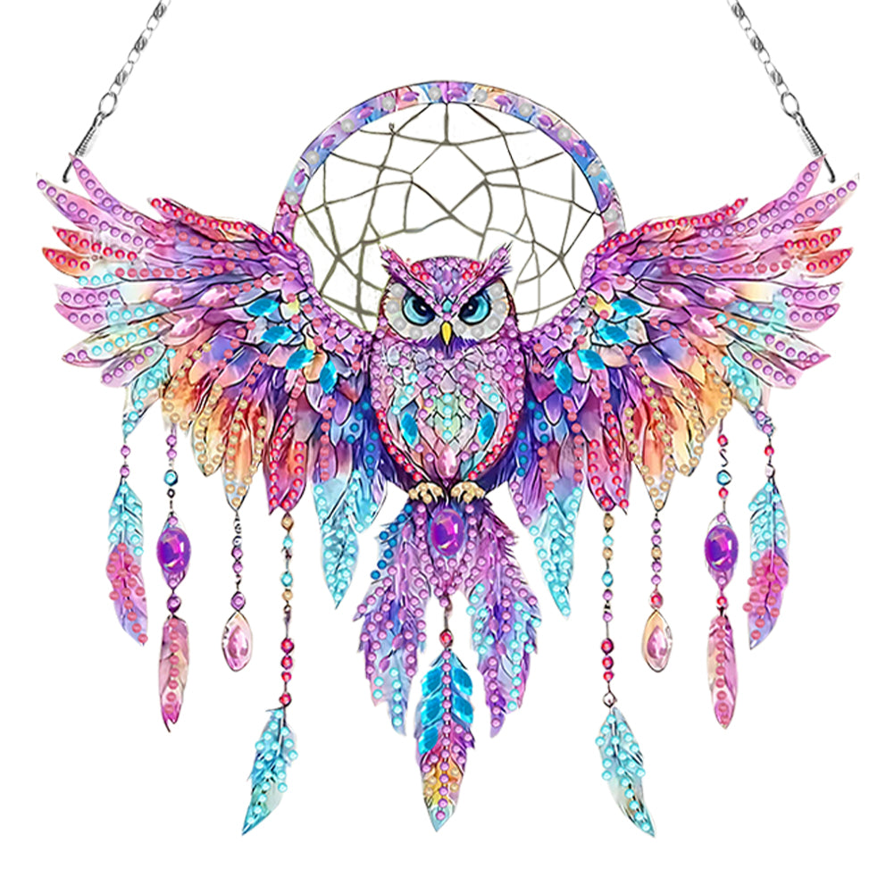 Animal Dream Catcher Diamond Painting Ornaments Diamond Painting Hanging Pendant