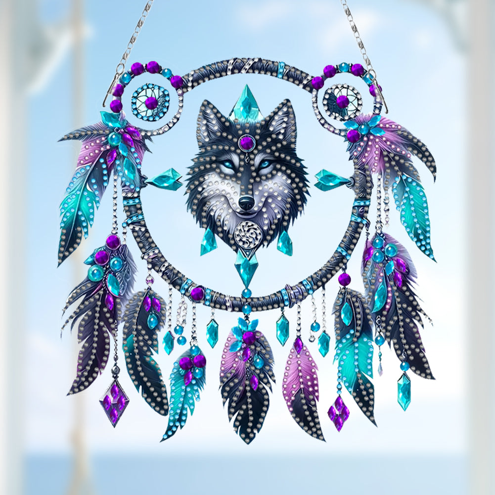 Animal Dream Catcher Diamond Painting Ornaments Diamond Painting Hanging Pendant