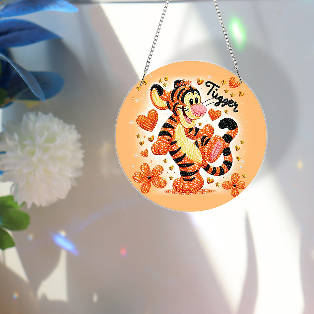 Acrylic Special Shape Bounce Bear Rhinestone Diamond Art Pendants for Art Crafts