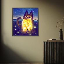Load image into Gallery viewer, Diamond Painting - Full Square - Black Cat (40*50CM)