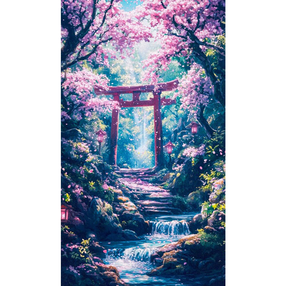 Diamond Painting - Full Square - Japanese Shrine (40*70CM)
