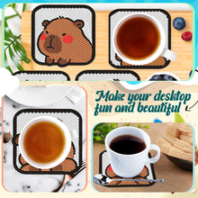 Load image into Gallery viewer, 6Pcs/Set Capybara DIY Diamond Painting Coasters Kits DIY Diamond Art Coaster Set