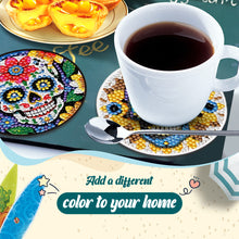 Load image into Gallery viewer, 8 Pcs Diamond Art Coasters DIY Diamond Painting Coasters Kits Art Craft Supplies