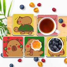 Load image into Gallery viewer, 8 Pcs Diamond Art Coasters DIY Diamond Painting Coasters Kits Art Craft Supplies