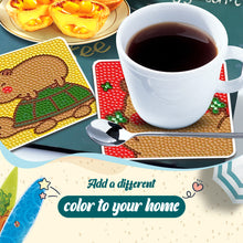 Load image into Gallery viewer, 8 Pcs Diamond Art Coasters DIY Diamond Painting Coasters Kits Art Craft Supplies