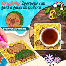 Load image into Gallery viewer, 8 Pcs Diamond Art Coasters DIY Diamond Painting Coasters Kits Art Craft Supplies