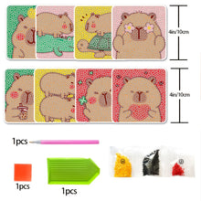 Load image into Gallery viewer, 8 Pcs Diamond Art Coasters DIY Diamond Painting Coasters Kits Art Craft Supplies