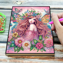 Load image into Gallery viewer, Special Shaped Girl Diamond Painting Diary Book for Birthdays Or Christmas Gifts
