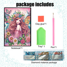 Load image into Gallery viewer, Special Shaped Girl Diamond Painting Diary Book for Birthdays Or Christmas Gifts