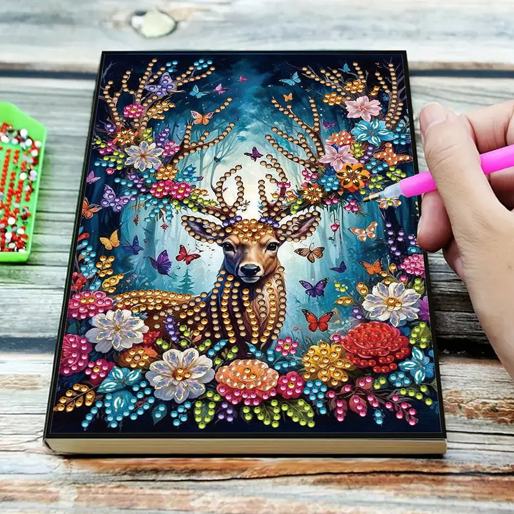 Special Shaped Girl Diamond Painting Diary Book for Birthdays Or Christmas Gifts
