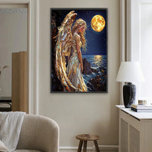Load image into Gallery viewer, Diamond Painting - Full Square - Angel Under The Moon (40*60CM)