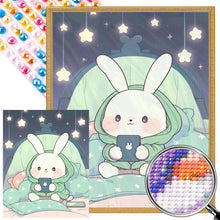 Load image into Gallery viewer, AB Diamond Painting - Full Round - Bunny Playing With Mobile Phone (40*50CM)