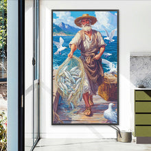 Load image into Gallery viewer, Diamond Painting - Full Square - The Old Man And The Sea (40*70CM)
